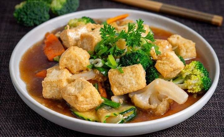Deep Fried Tofu with Veggie