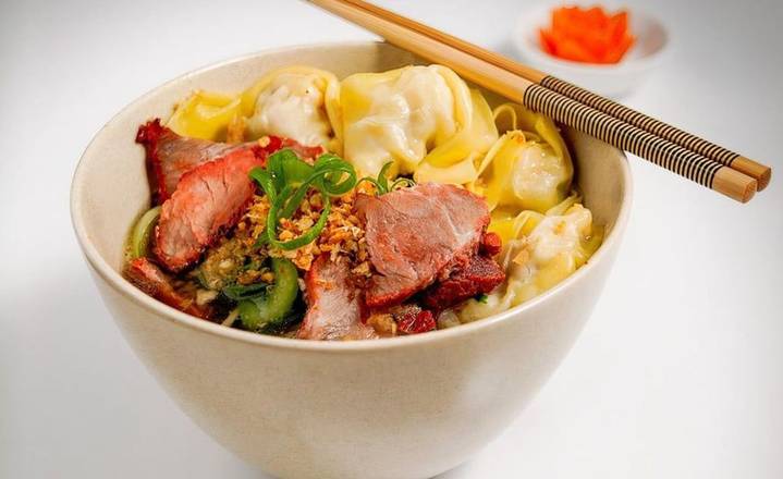 BBQ Pork & wonton soup