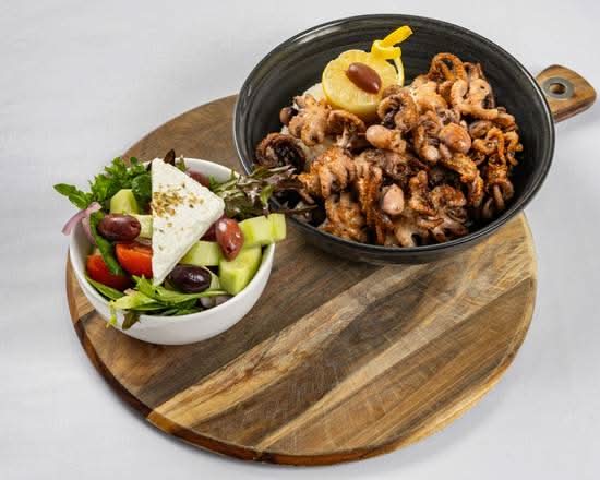 Marinated Barbecue Baby Octopus