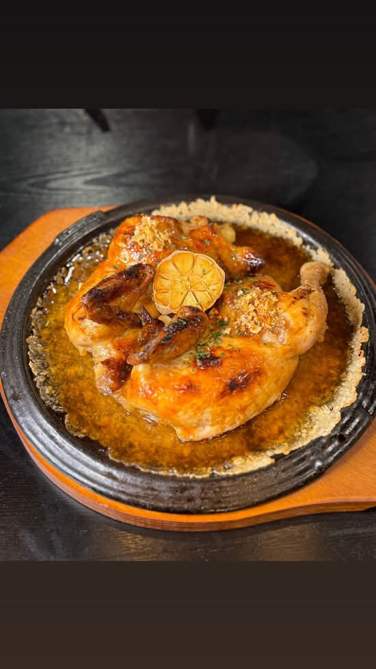 Soy Garlic Crispy Rice Chicken