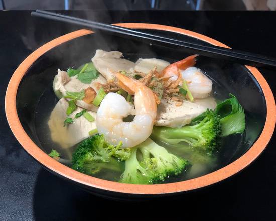 Rice Noodle Soup with Prawn and Pork (GF)(HU TIEU TOM THIT)