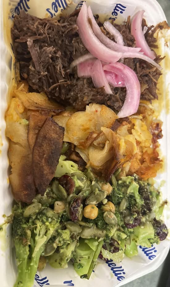 Chipotle Beef Cheeks + 2 sides + sauce