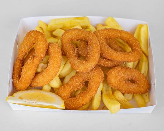 Calamari Rings and Chips