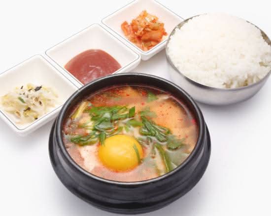 Spicy Beancurd Soup with Rice