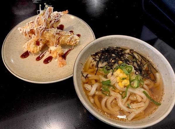 Tempura King Prawn Udon Soup