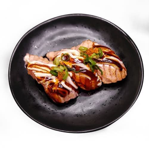 Grilled Salmon Nigiri (4pcs)