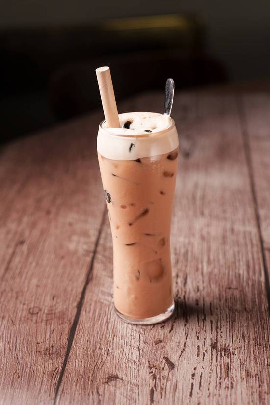 Teh Tarik with Grass Jelly