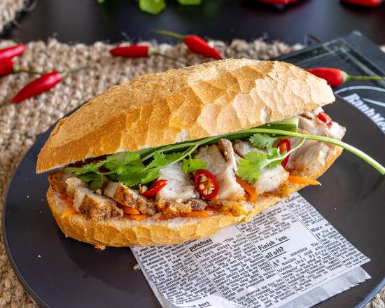 Crispy Pork Belly Banh Mi