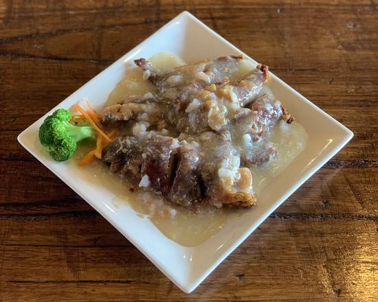 Roast Duck with Crab Meat Sauce