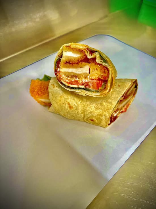 Chicken Schnitzel Wrap