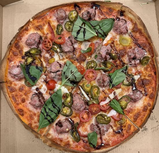 Meatball Pizza