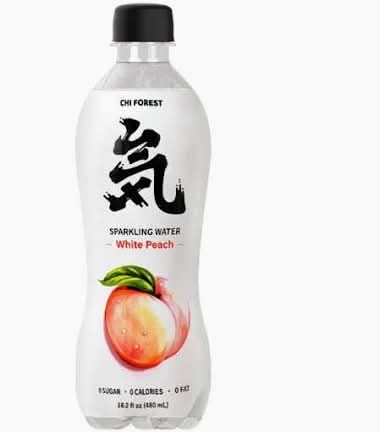 Genki peach sparkling water