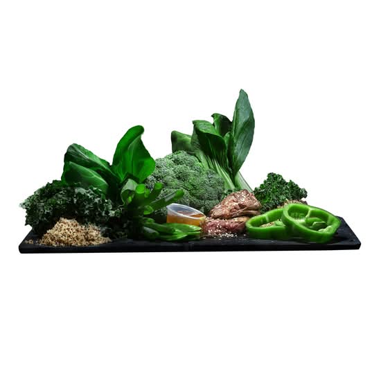 Sesame Beef Garnished with Sesame Seeds