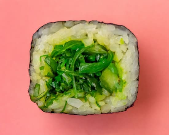 Seaweed Salad Cucumber Maki Roll