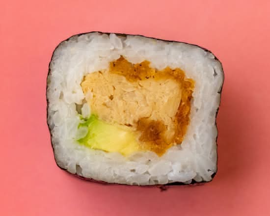 Meat Free Crispy Chicken Avocado Maki Roll