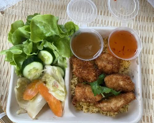 Fried Chicken with Rice