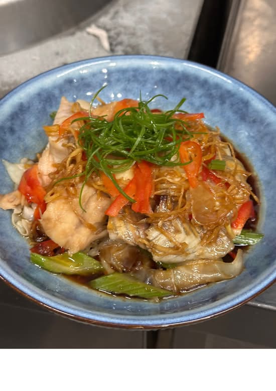 Steam Fish with Ginger Soy Sauce