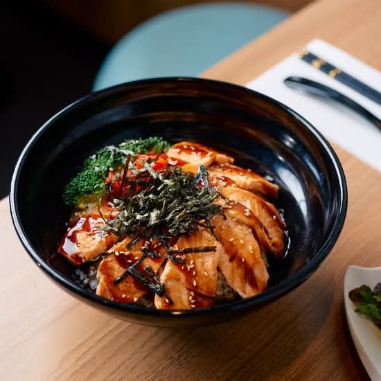 Teriyaki Salmon Don