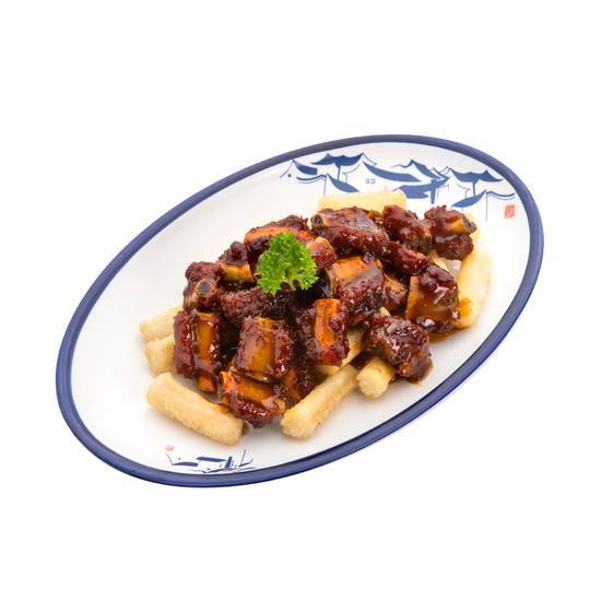 Shanghainese Pork Ribs with Rice Cake
