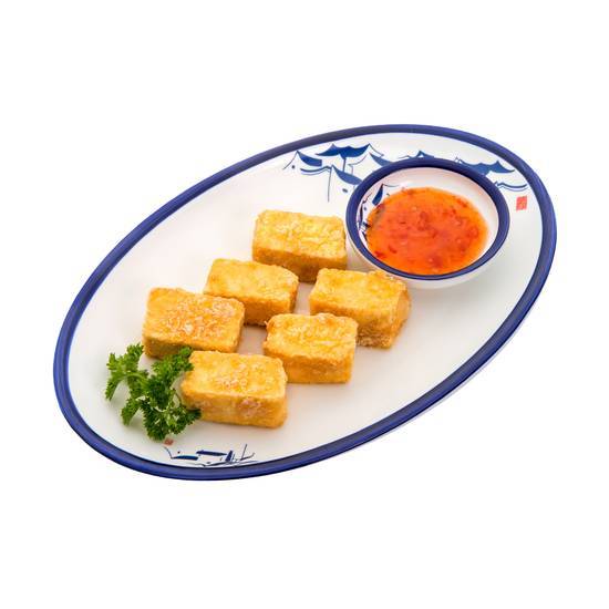 Fried Tofu with Sweet Chilli Sauce