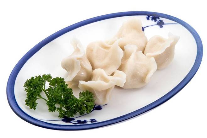 Poached Chicken and Shiitake Mushroom Dumplings