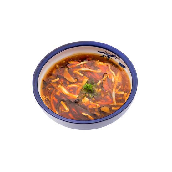 Hot and Sour Soup with Shredded Pork and Tofu