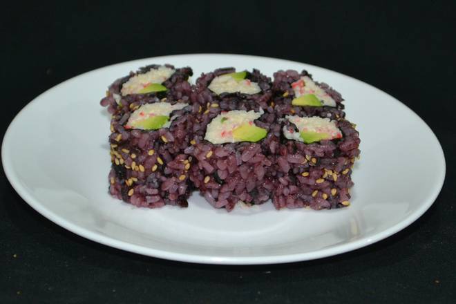 Black Rice Crab and Avocado Roll