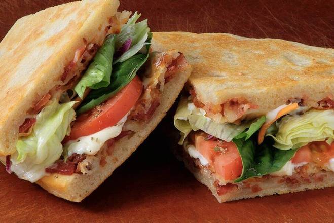 BLT Foccacio Bacon Lettuce Tomato Mayo