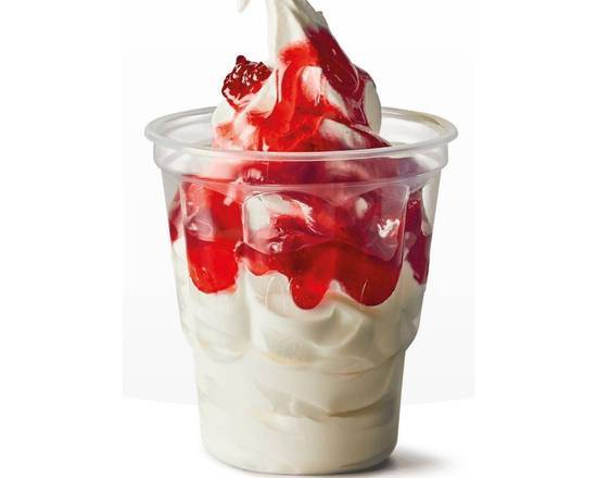 Giant Strawberry Sundae