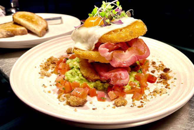 #3 Hash Browns Stack 🥚🥑🥓