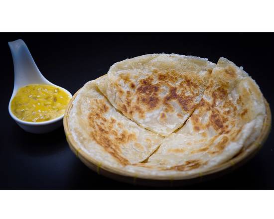 White Roti with peanut sauce