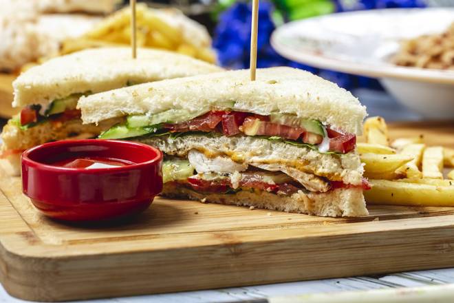 VEGETARIAN Hash Brown Sandwich