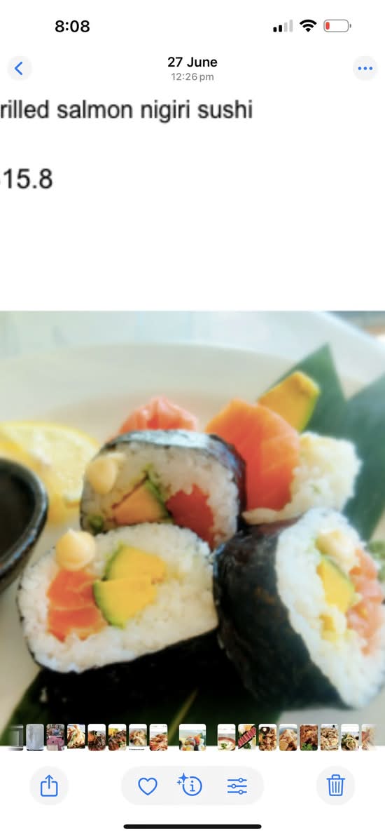 Avocado and Salmon Roll