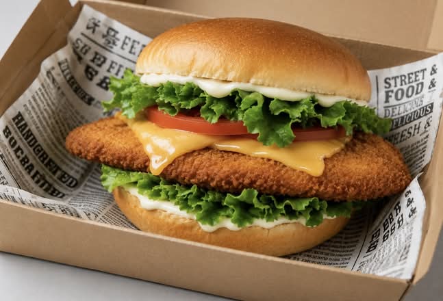 Chicken Schnitzel Burger