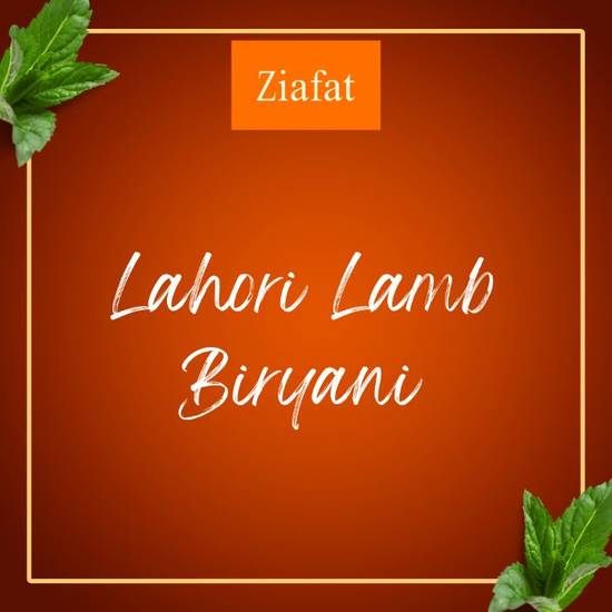 Lahori Lamb Biryani
