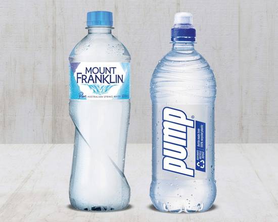 Mount Franklin, Sparkling or Pump Water