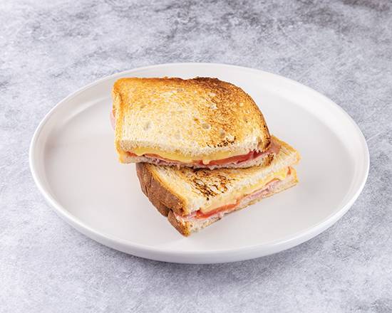 Smoked Ham, Tomato and Cheese Toasted Sandwich