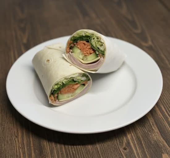 Ham Cheese Salad Wrap