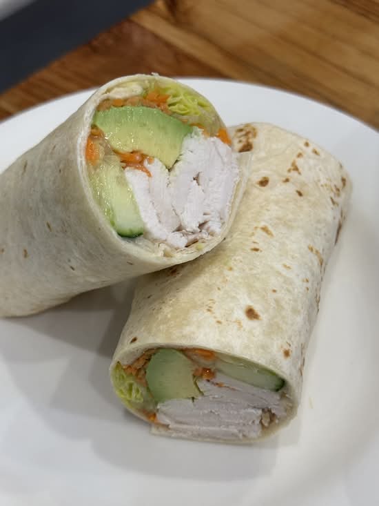 Chicken Avocado Salad Wrap