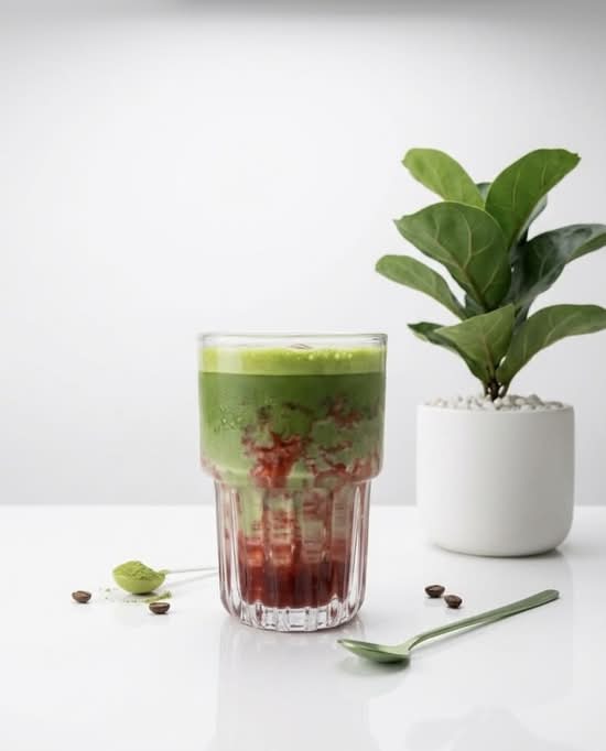 Iced Strawberry Matcha