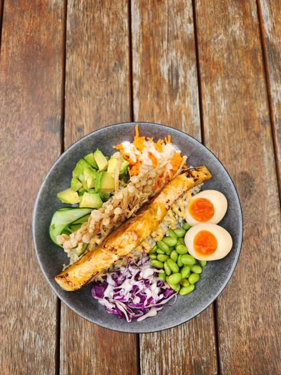Teriyaki Salmon Rice Bowl