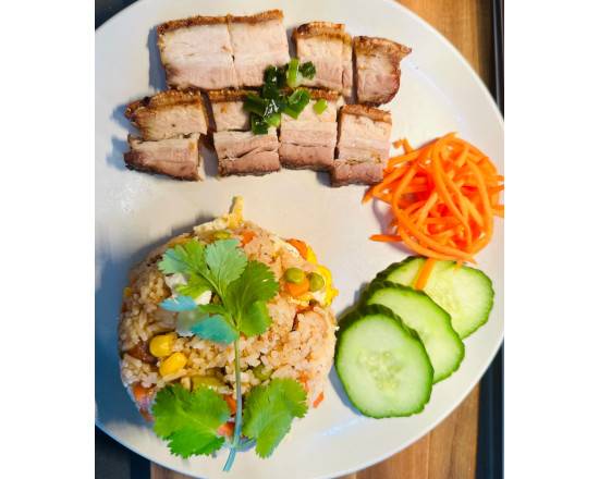 Roasted Pork Belly Fried Rice