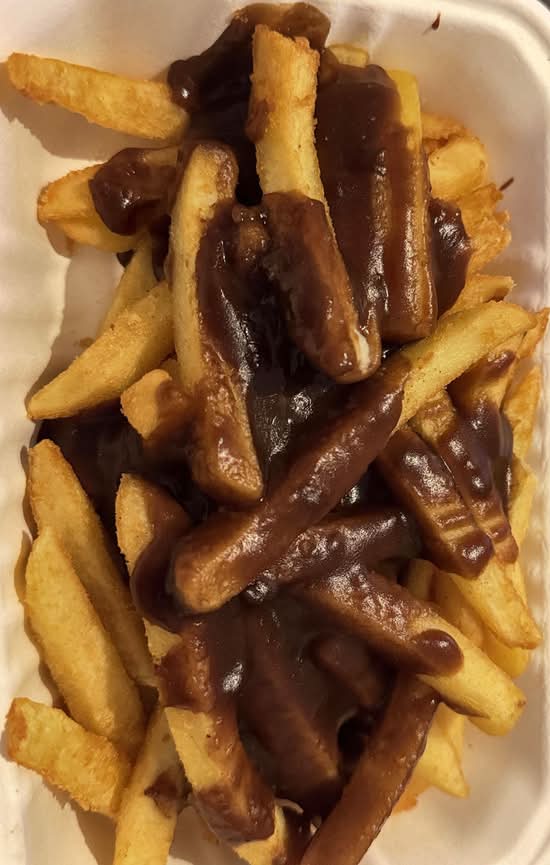 Large chips and gravy