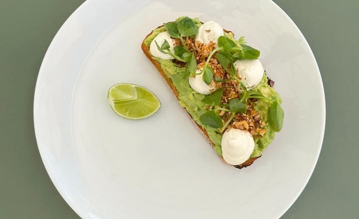 Smashed Avo On Sourdough