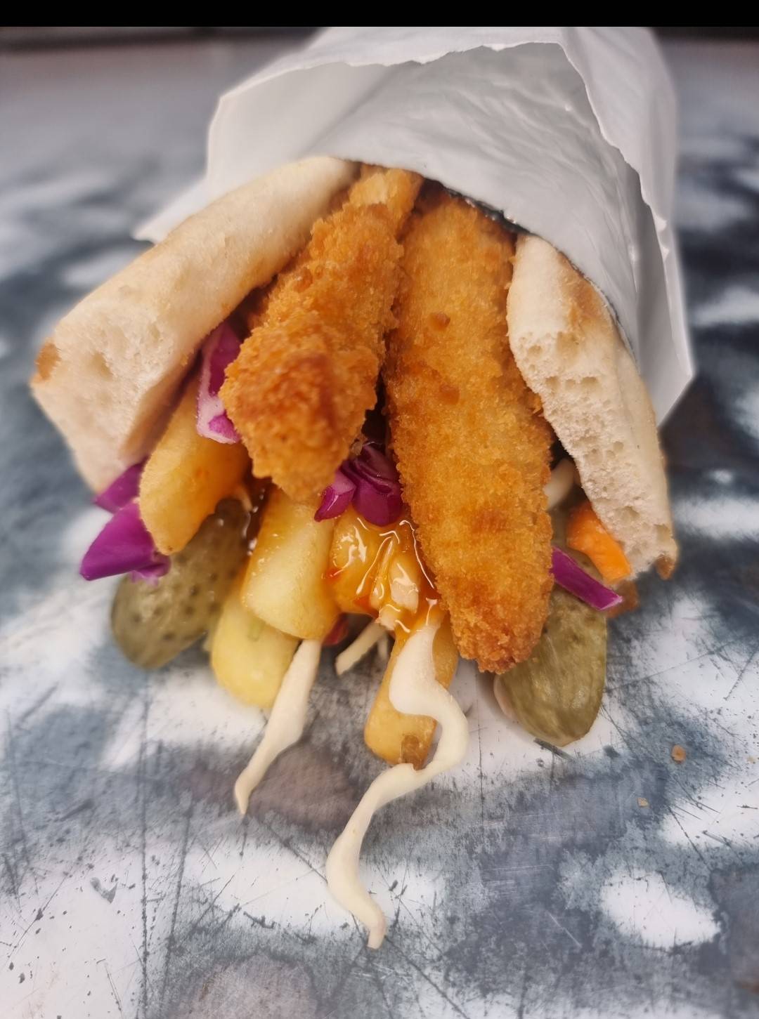 Fried Chicken Kebab