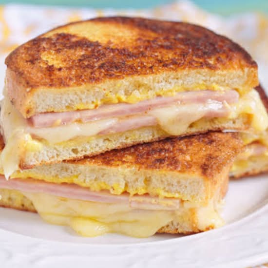 Toasted Ham and Cheese Sandwich