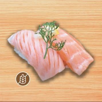 Salmon Belly Nigiri (Harami) 4 pcs (A/I)