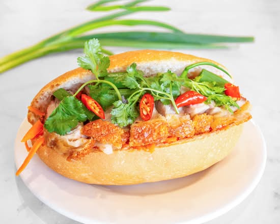 Roasted Crispy Pork Banh Mi Roll