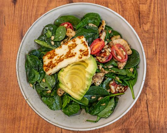 Lemon Chicken & Haloumi Salad