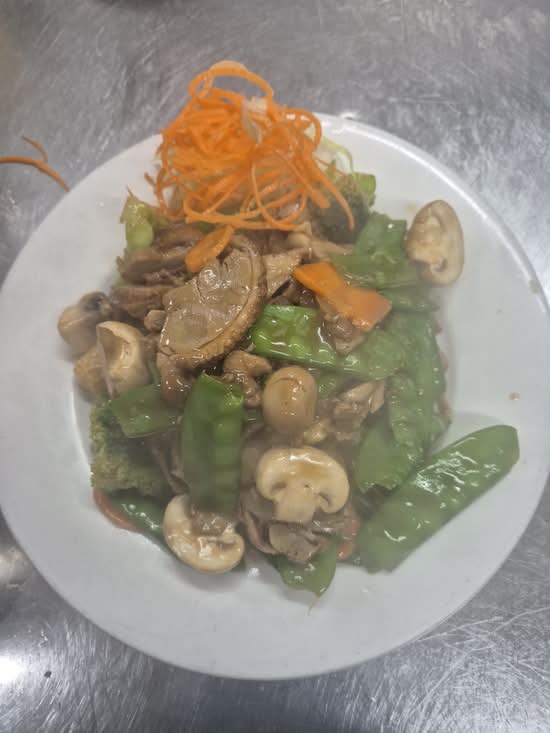 Shredded Roast Duck with Snow Peas